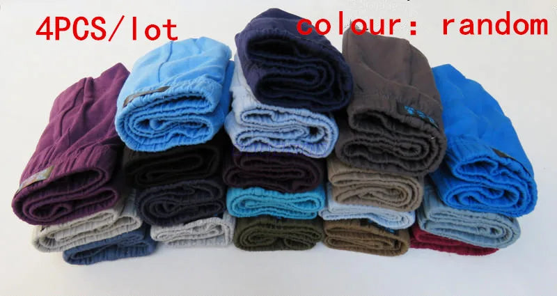 4Pcs/lot cheapest 100% Cotton Mens Briefs  Plus Size Men Underwear Panties 4XL/5XL/6XL Men's Breathable Panties