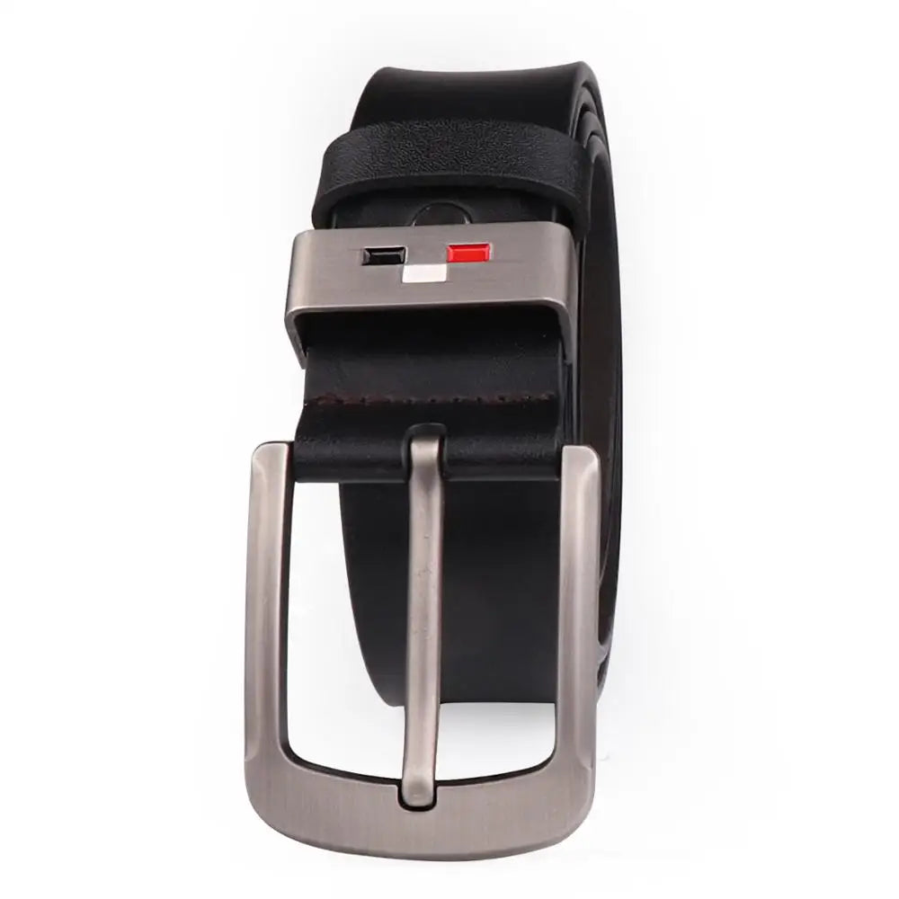 COOLERFIRE  New Men Genuine Leather Belts High Quality Vintage Style Male Strap Classic Jeans Leather Belts For Men 051