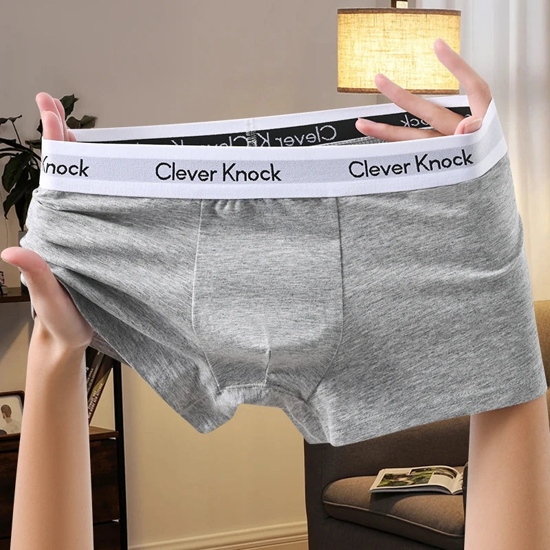 4Pcs Boxer Shorts Men's Underwear Sexy Panties Cotton Boxers Man Underpants Male Shorts Homme U Convex Lingerie Wholesale Lots