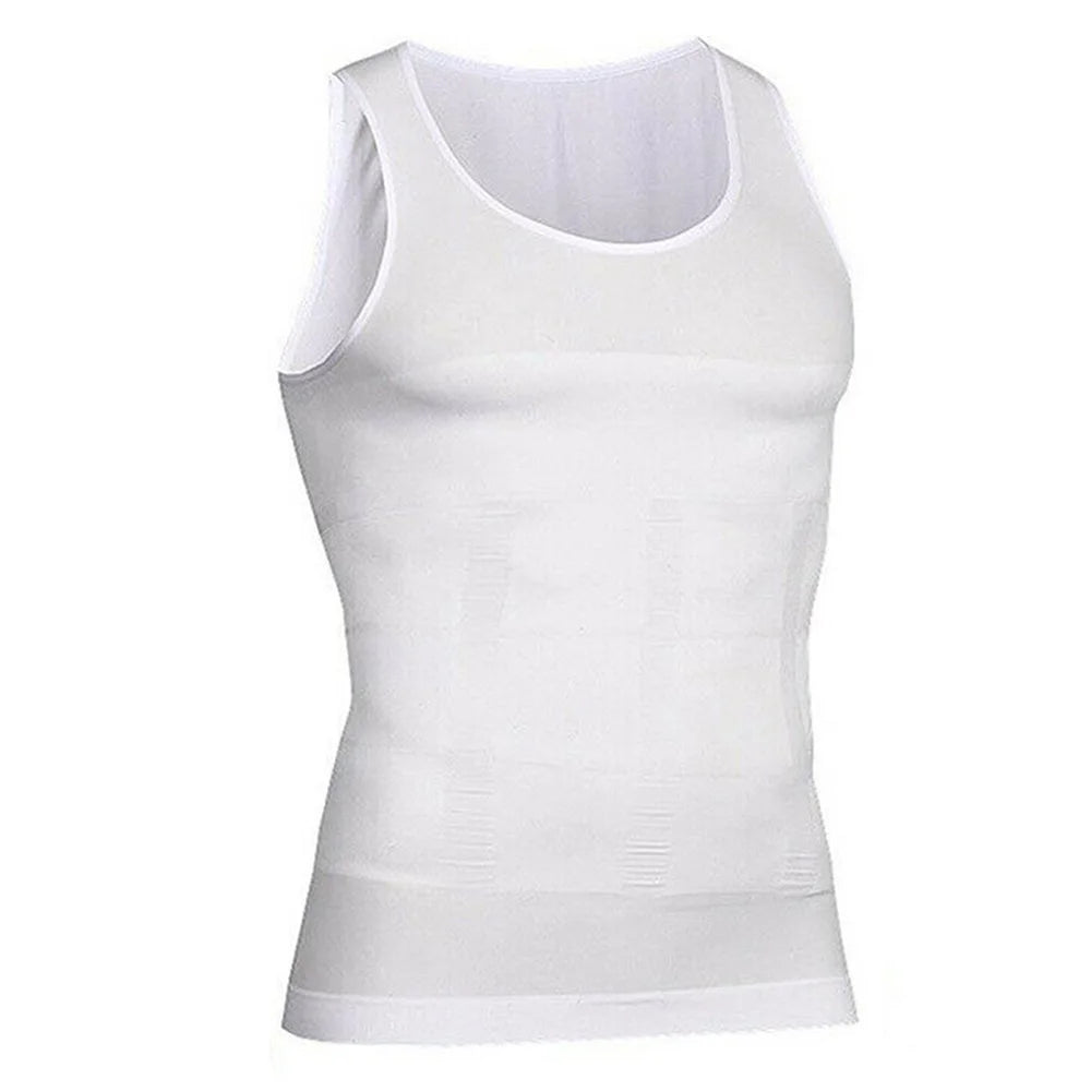 Mens Slimming Body Shaper Vest Shirt Abs Abdomen Slim Gym Workout Tummy Control Compression Tank Top Sleeveless Shapewear