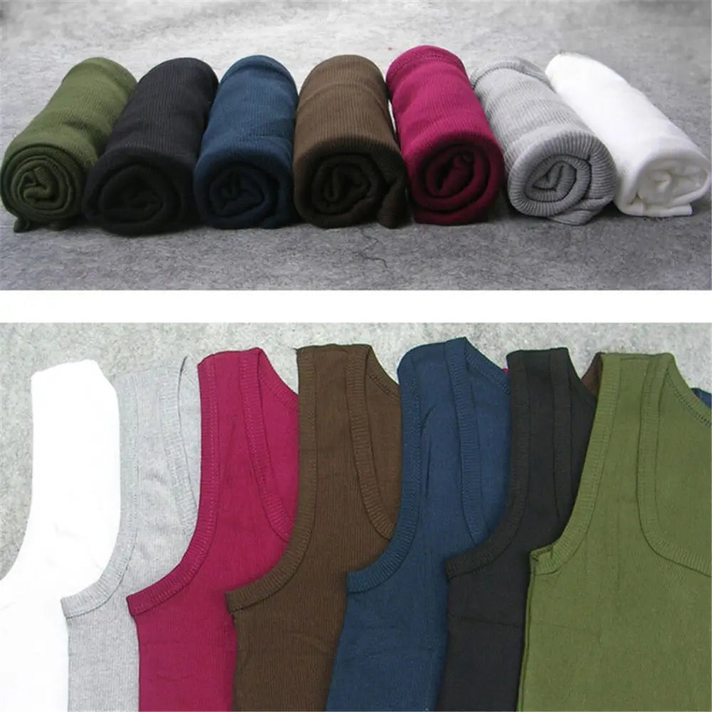 HOT Summer Plus Size Male Clothes Tank Tops 100% Pure Cotton Sleeveless Fitness T-shirt Elastic Bodybuilding Vest For Men Women
