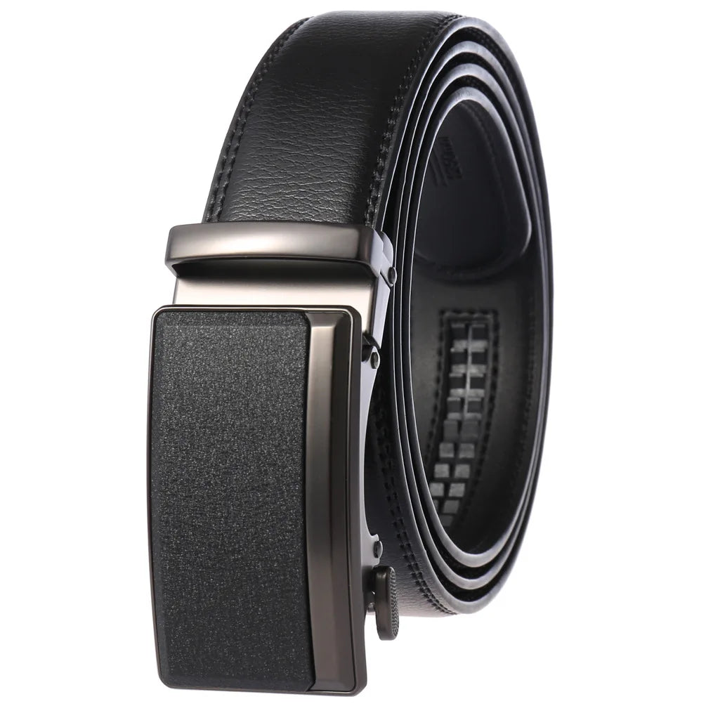 OYIFAN Men's Belt Genuine leather belt Man's high quality luxury business automatic belt Adjustable designer belt for men