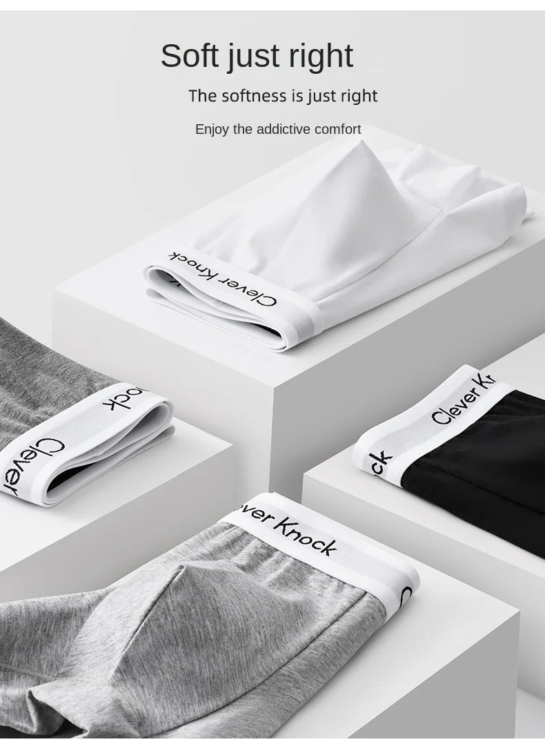4Pcs Boxer Shorts Men's Underwear Sexy Panties Cotton Boxers Man Underpants Male Shorts Homme U Convex Lingerie Wholesale Lots