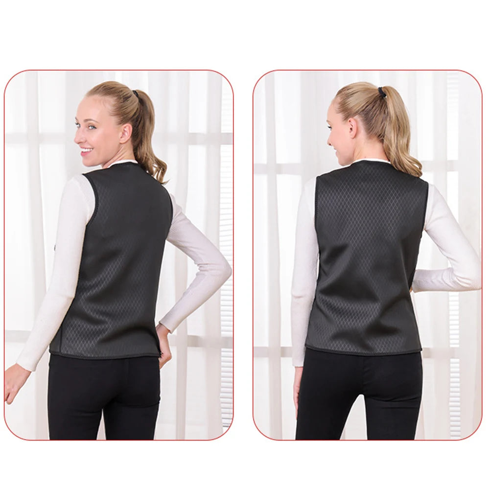 7 Area Heated Vest Electric Heated Jacket Women Men Winter Thermal Heat Coat for Camping Hiking Fishing Skiing Motorcycle Jacket