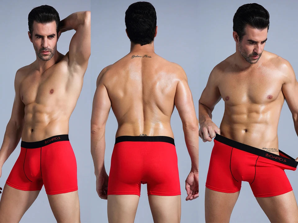 5Pcs Men's Panties Cotton Boxer Sexy Man Boxers Underwear Shorts Lots Male Boxershorts Set Family Underpants Brands