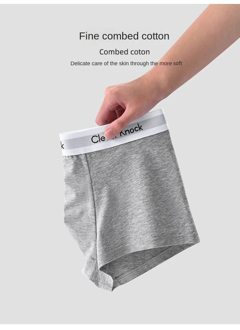 4Pcs Boxer Shorts Men's Underwear Sexy Panties Cotton Boxers Man Underpants Male Shorts Homme U Convex Lingerie Wholesale Lots