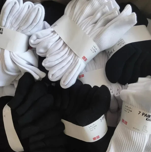 Thickened Cotton Sports Socks For Men Mid-Calf Basketball Stockings Sweat Absorbent Anti-Odor Running Socks Pure Cotton Towel Bo