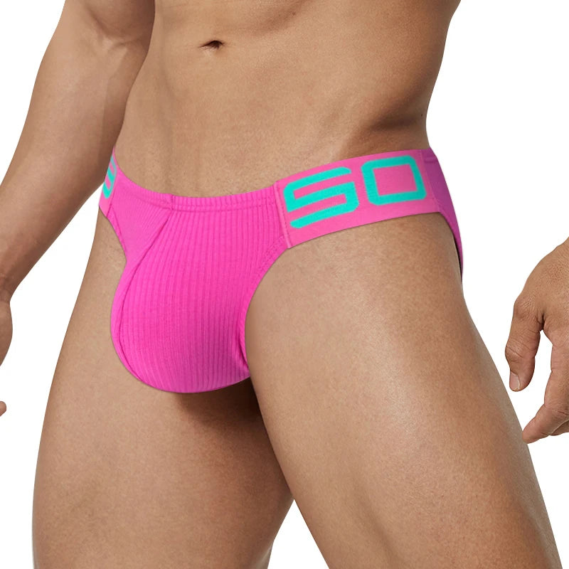 2024 New Sexy Underwear Men Jockstrap Comfortable Cotton Gay Man's Underwear Bikini Men Briefs Male Underwear Funny BS813