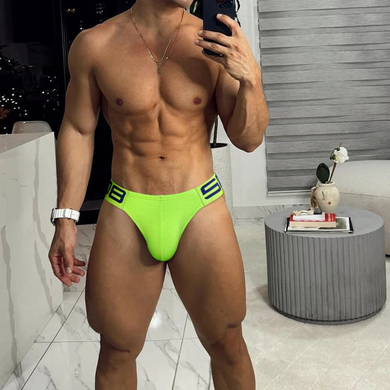 2024 New Sexy Underwear Men Jockstrap Comfortable Cotton Gay Man's Underwear Bikini Men Briefs Male Underwear Funny BS813