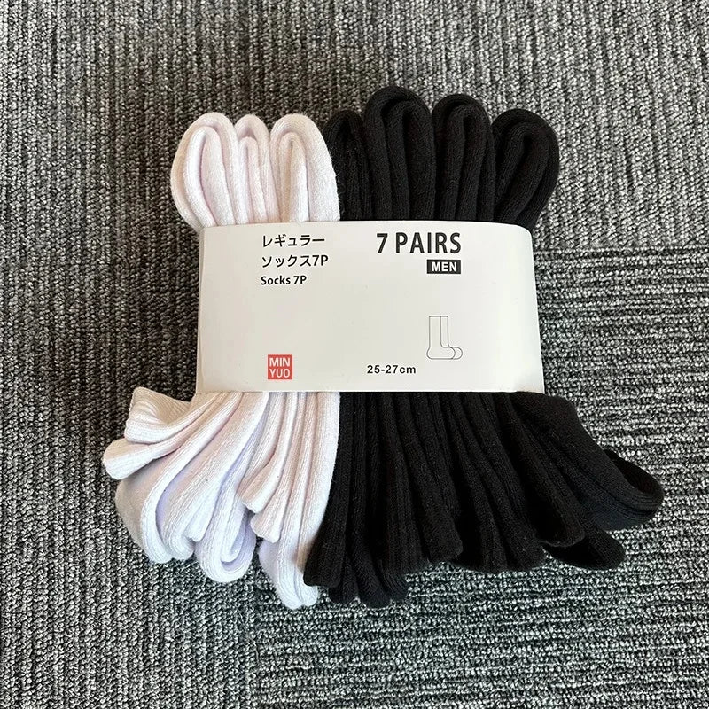 Thickened Cotton Sports Socks For Men Mid-Calf Basketball Stockings Sweat Absorbent Anti-Odor Running Socks Pure Cotton Towel Bo