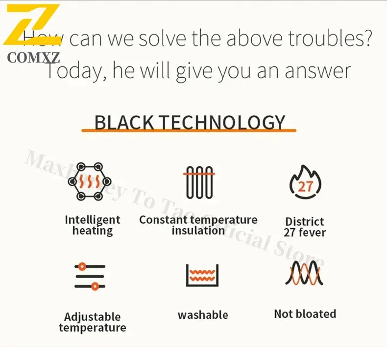 21 Areas Men's Heating Vest Jacket Winter USB Smart Electric Sleeveless Jacket Self-heating Clothes Women Snow Warm Padded Coat