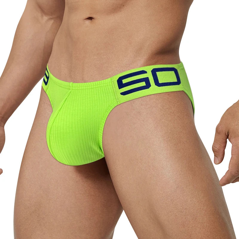 2024 New Sexy Underwear Men Jockstrap Comfortable Cotton Gay Man's Underwear Bikini Men Briefs Male Underwear Funny BS813