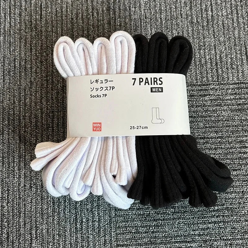 Thickened Cotton Sports Socks For Men Mid-Calf Basketball Stockings Sweat Absorbent Anti-Odor Running Socks Pure Cotton Towel Bo