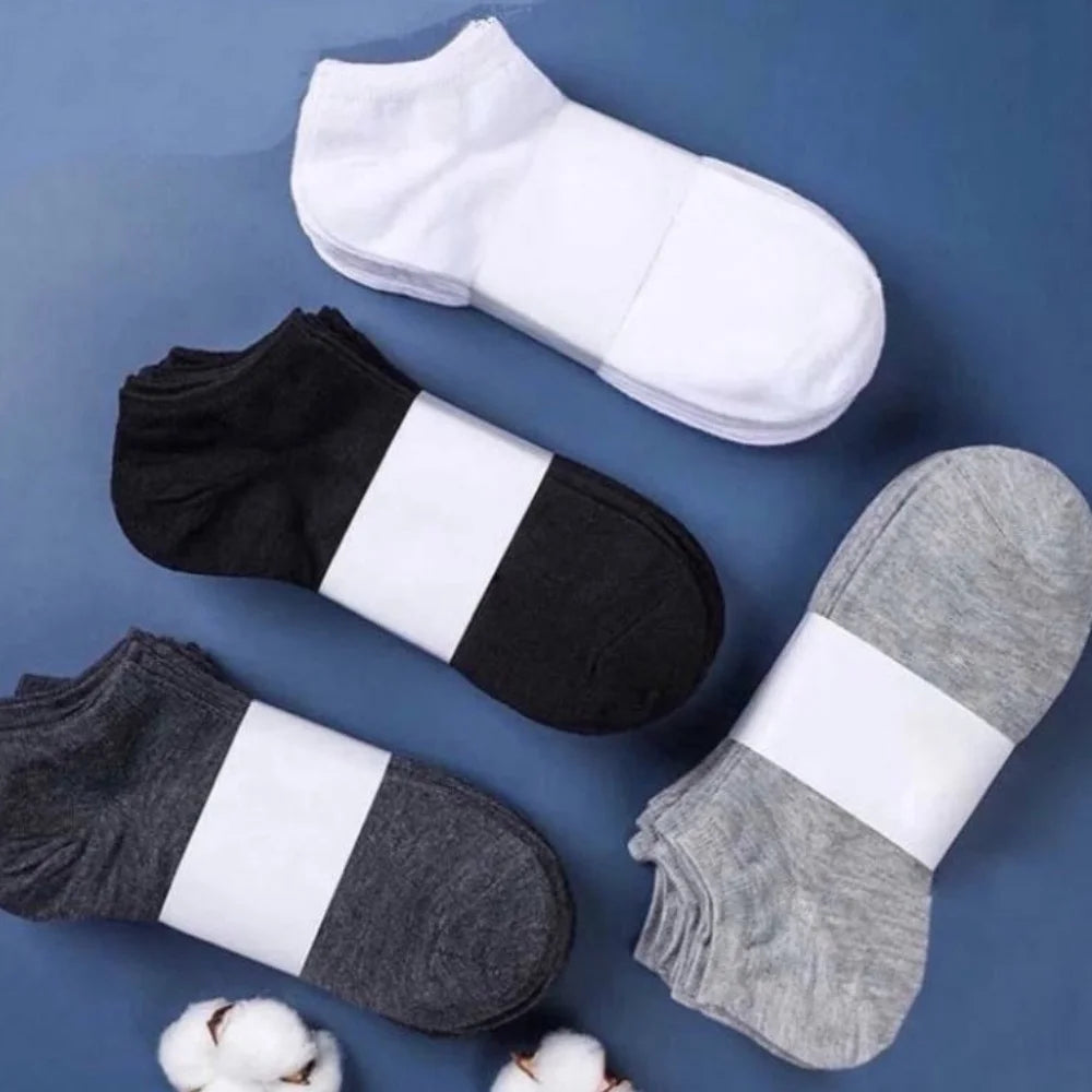 5/10-Pack Unisex Comfort-Fit Ankle Socks for All, Breathable & Lightweight - Ideal for Sports & Daily Wear