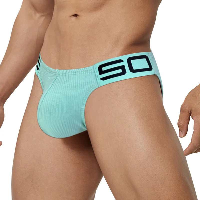 2024 New Sexy Underwear Men Jockstrap Comfortable Cotton Gay Man's Underwear Bikini Men Briefs Male Underwear Funny BS813