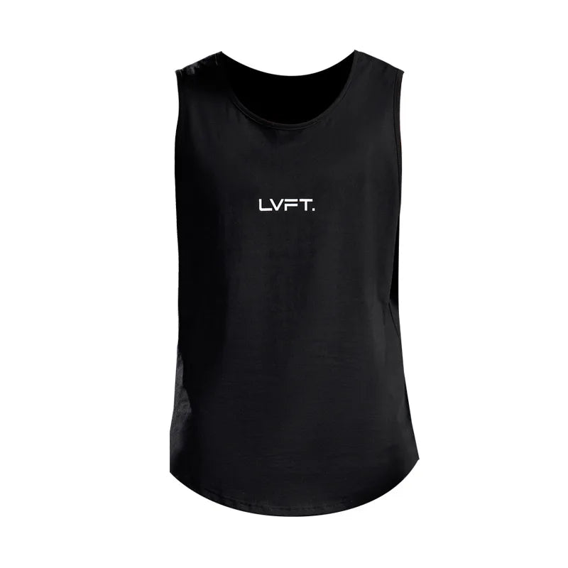 Men's Fitness Sports Tank Tops Man Gyms Workout Clothing Sleeveles Shirt Casual Summer Loose Undershirt Basketball Running Vest