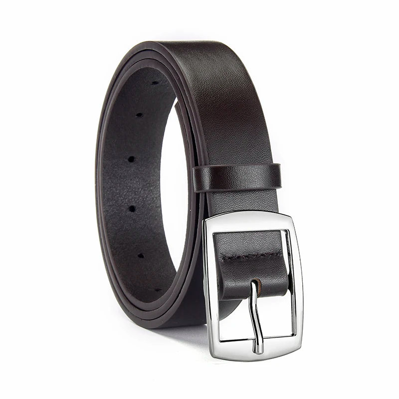 New Luxury Belt for Men PU Leather Belt Metal Pin Buckle High Quality Famous Brand Designer Waist Strap Belt for Jeans Plus Size