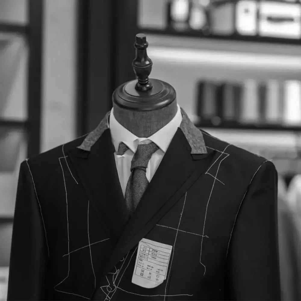 Men's Elegant Loden Vest - Traditional Sleeveless Gilet w/ Brocade Pocket Square | Anthracite Grey Wedding Waistcoat, Festival &
