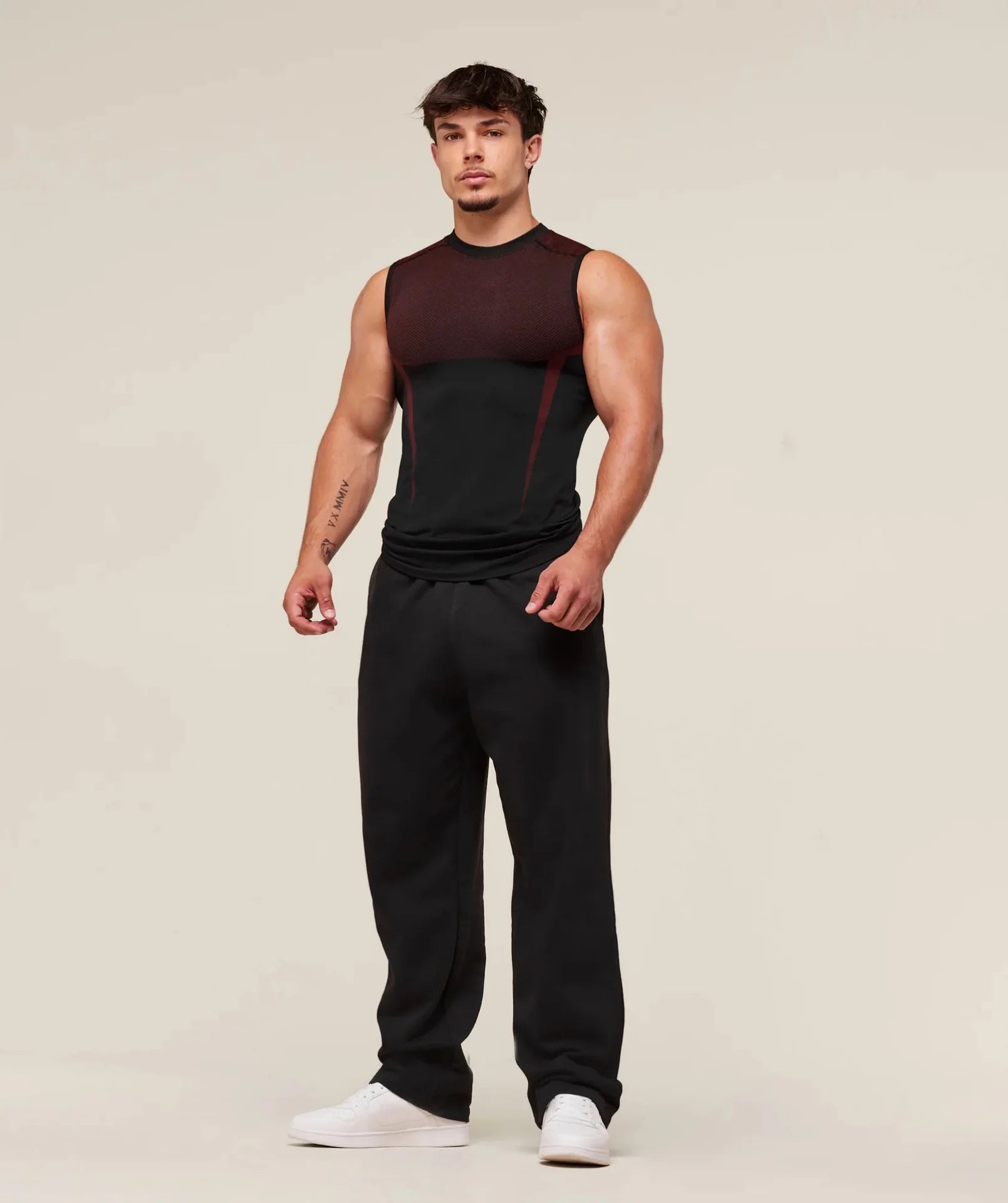 Men's Tight vest sports summer quick-drying breathable seamless fitness running training stretch tight top man sleeveless vest