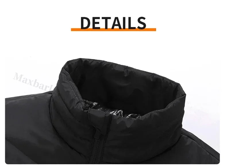 21 Areas Men's Heating Vest Jacket Winter USB Smart Electric Sleeveless Jacket Self-heating Clothes Women Snow Warm Padded Coat