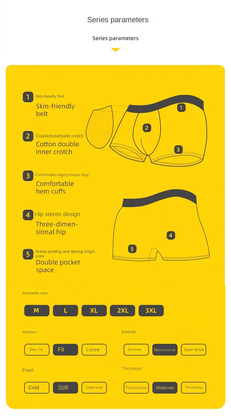 4Pcs Boxer Shorts Men's Underwear Sexy Panties Cotton Boxers Man Underpants Male Shorts Homme U Convex Lingerie Wholesale Lots