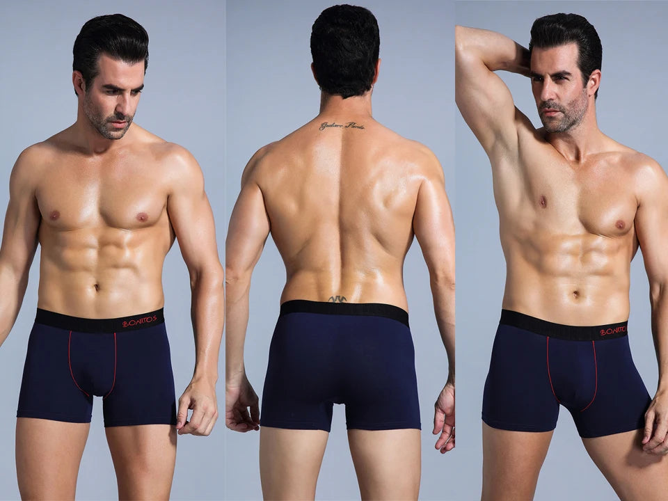 5Pcs Men's Panties Cotton Boxer Sexy Man Boxers Underwear Shorts Lots Male Boxershorts Set Family Underpants Brands