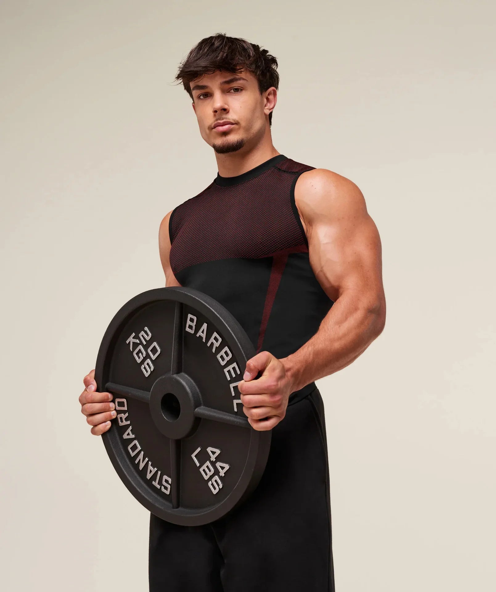 Men's Tight vest sports summer quick-drying breathable seamless fitness running training stretch tight top man sleeveless vest