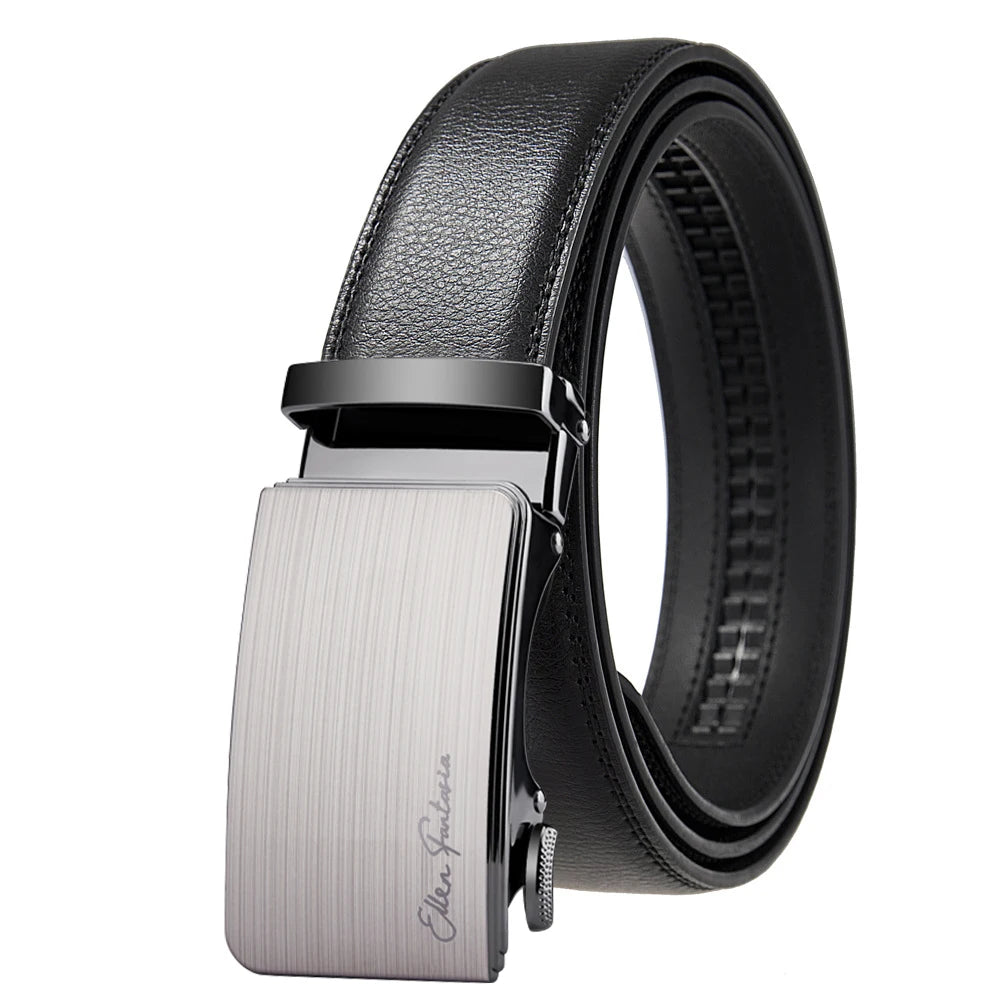 OYIFAN Men's Belt Genuine leather belt Man's high quality luxury business automatic belt Adjustable designer belt for men