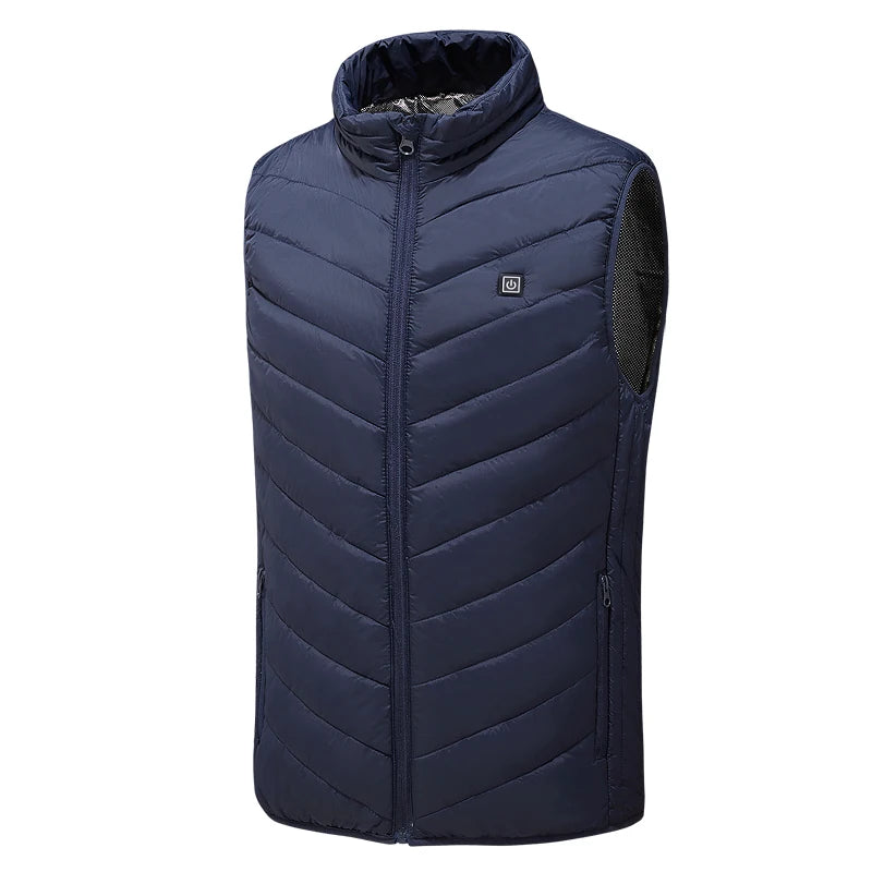21 Areas Heated Vest Men's New Winter Jacket Usb Graphene Heating Clothes Women's Ski Camping Waterproof Thick Sleeveless Coat