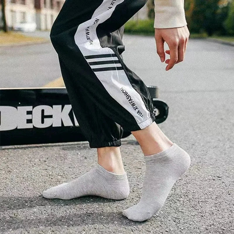 5/10-Pack Unisex Comfort-Fit Ankle Socks for All, Breathable & Lightweight - Ideal for Sports & Daily Wear