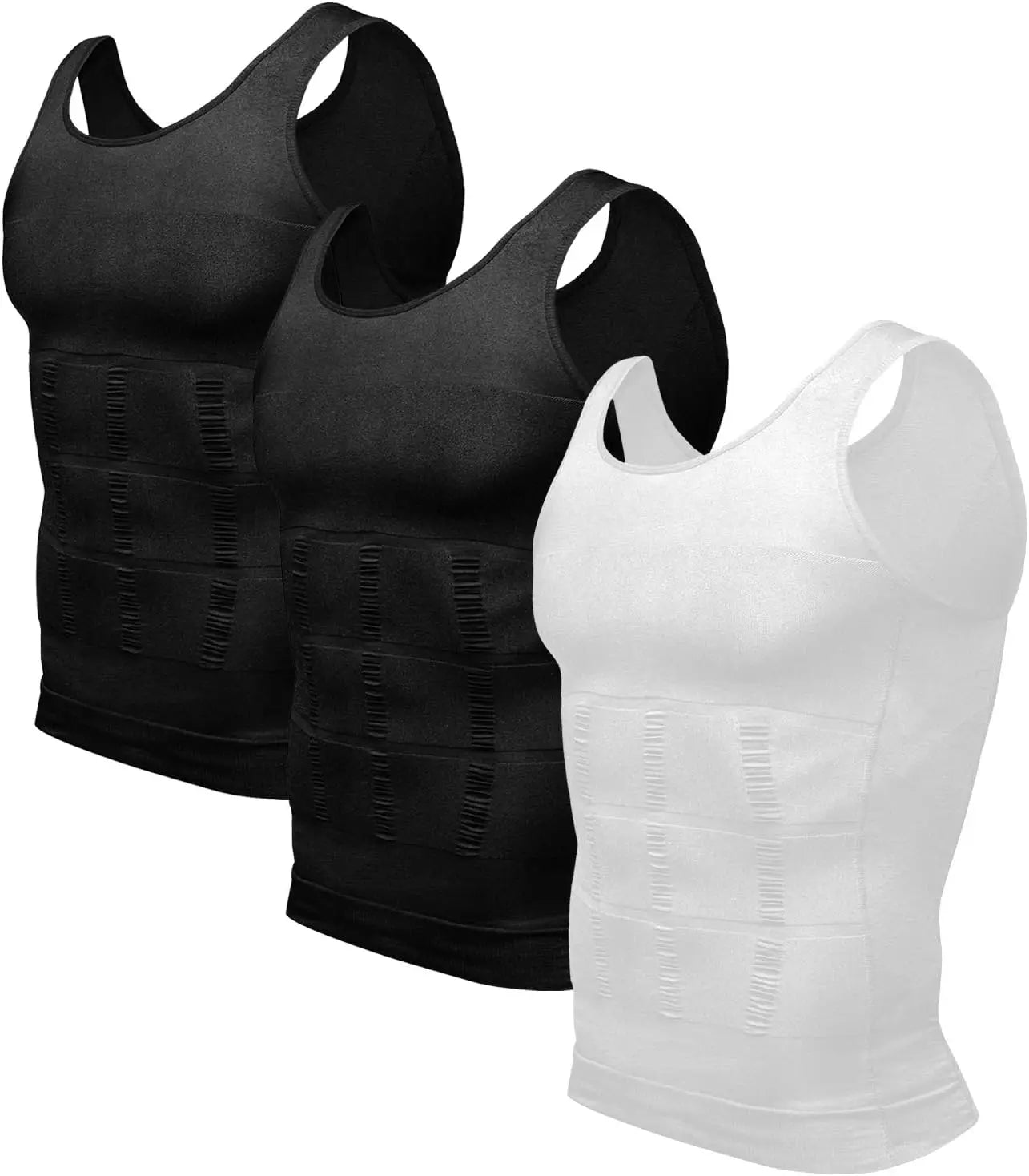 Mens Slimming Body Shaper Vest Shirt Abs Abdomen Slim Gym Workout Tummy Control Compression Tank Top Sleeveless Shapewear