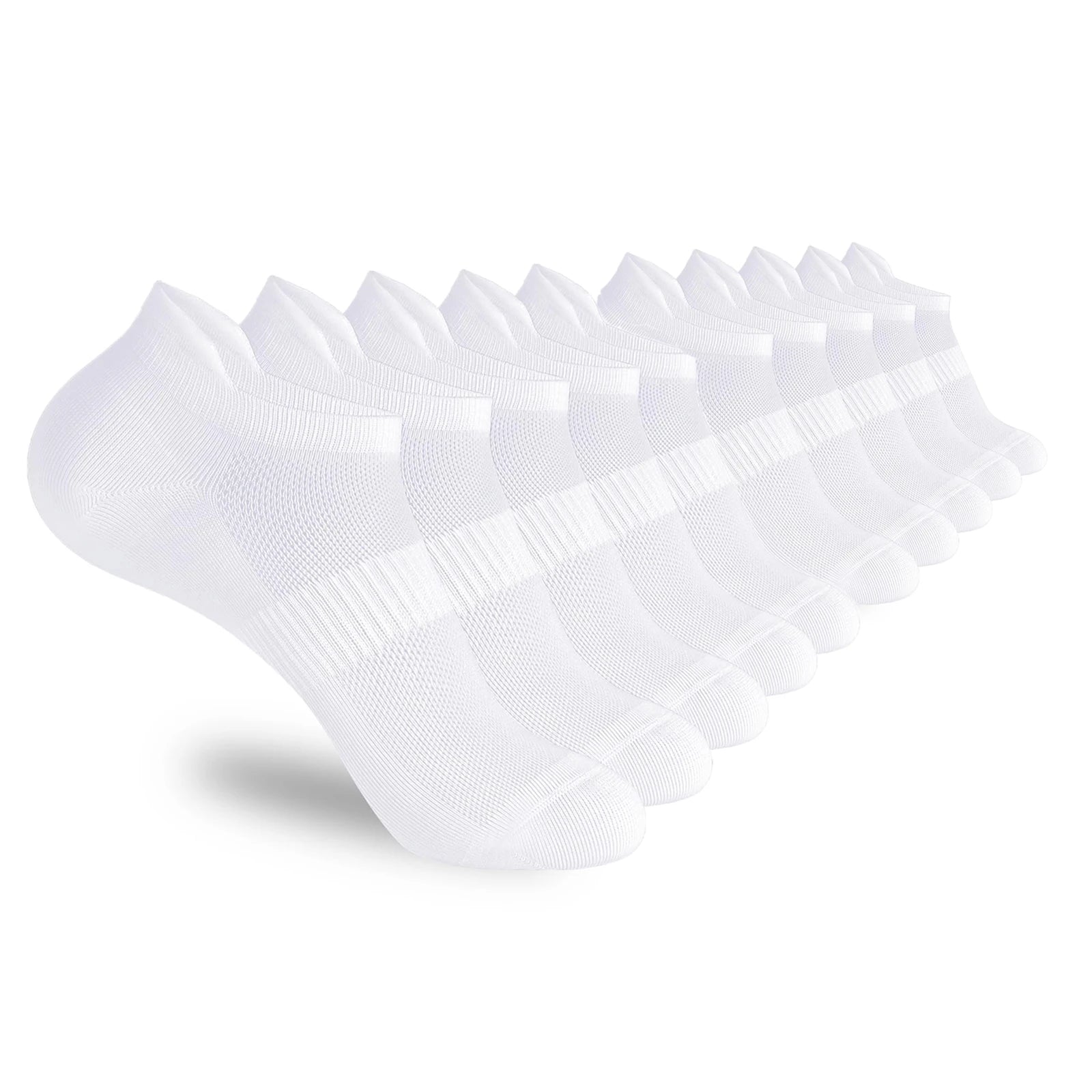 5/10 pairs of ankle sports running socks white soft thin low top short film men's and women's socks