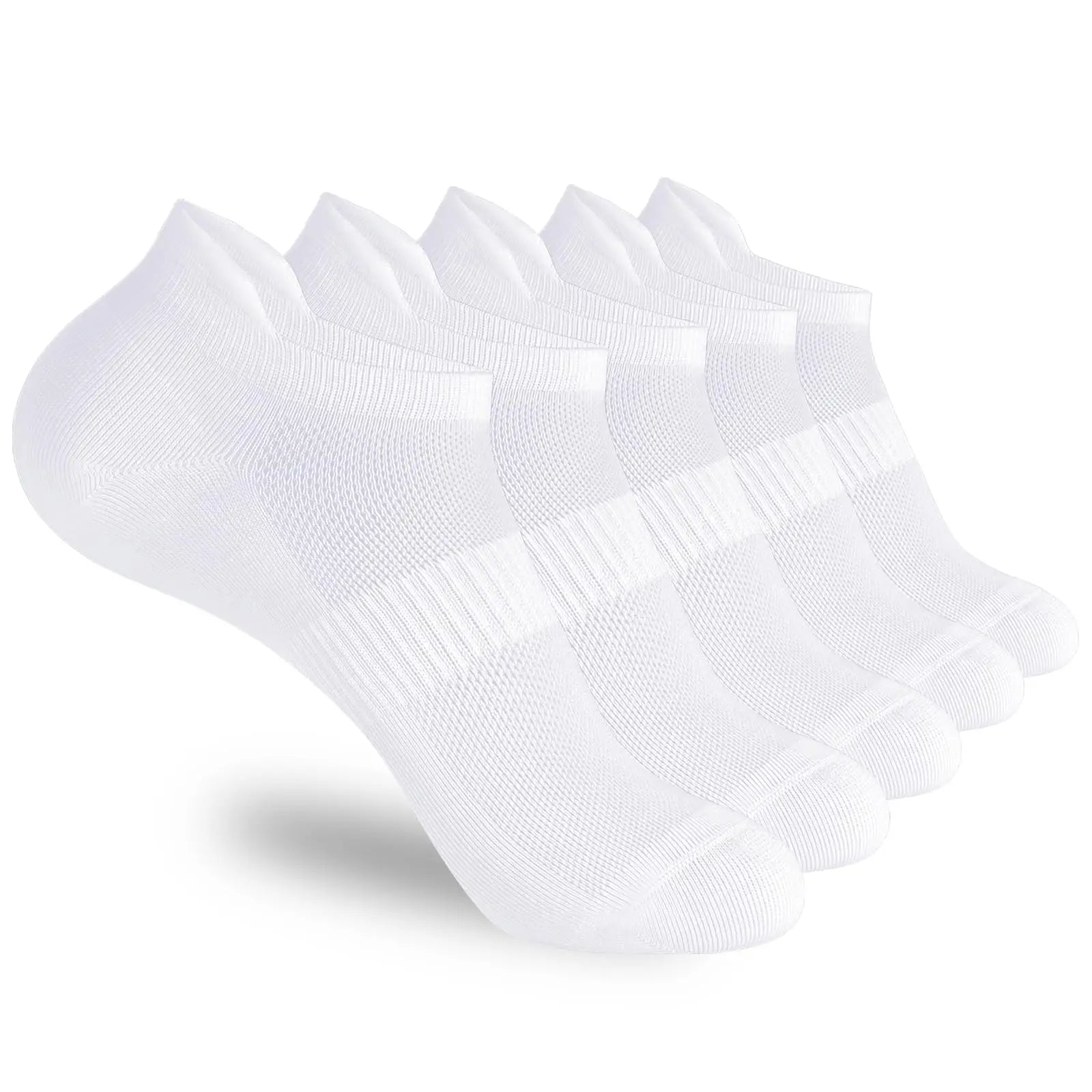 5/10 pairs of ankle sports running socks white soft thin low top short film men's and women's socks