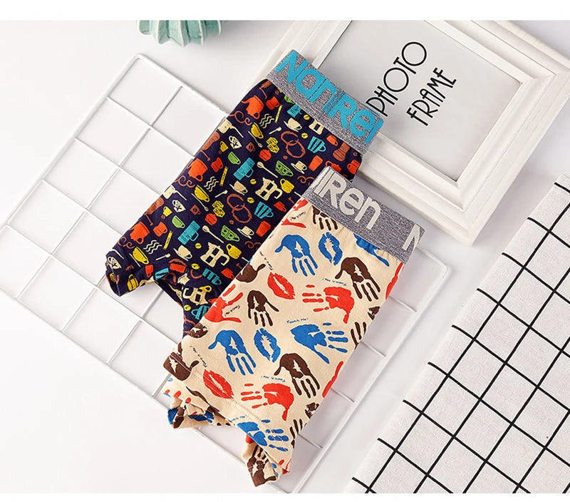 Hot Underwear Men Cotton Boxer Homme Brand Underpants Male Panties Breathbale Shorts U Convex Pouch Plus Size L-5XL
