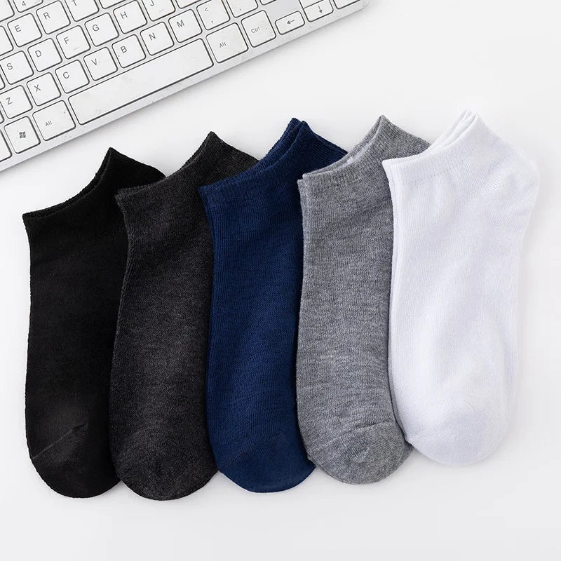 5/10-Pack Unisex Comfort-Fit Ankle Socks for All, Breathable & Lightweight - Ideal for Sports & Daily Wear