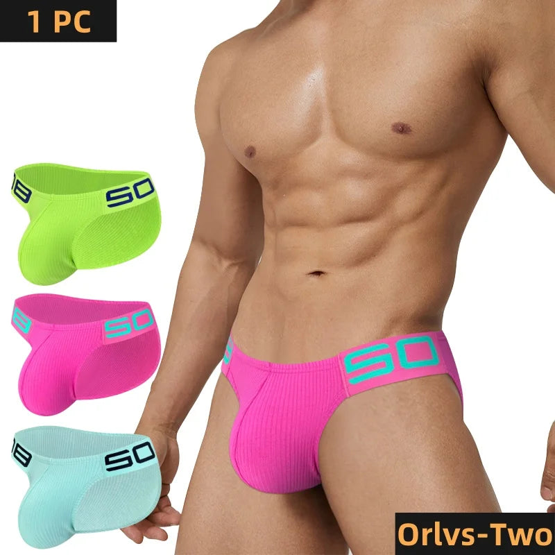 2024 New Sexy Underwear Men Jockstrap Comfortable Cotton Gay Man's Underwear Bikini Men Briefs Male Underwear Funny BS813