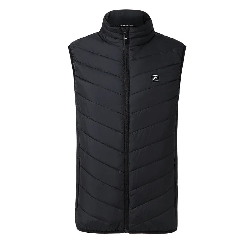 21 Areas Heated Vest Men's New Winter Jacket Usb Graphene Heating Clothes Women's Ski Camping Waterproof Thick Sleeveless Coat