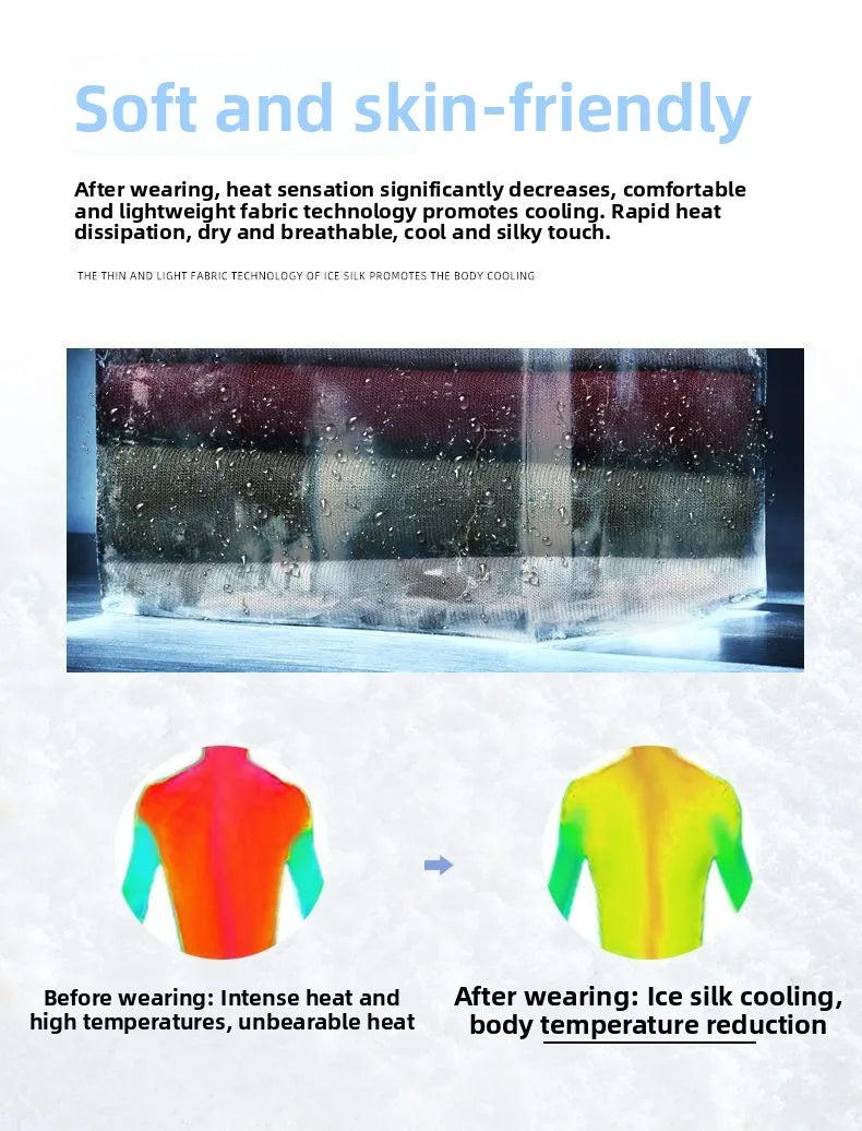 Men's Ice Silk Vest Summer Sport Fitn Thin Svel Training Top Qui Dry Trendy round Ne T-irt for Youth Daily Wear