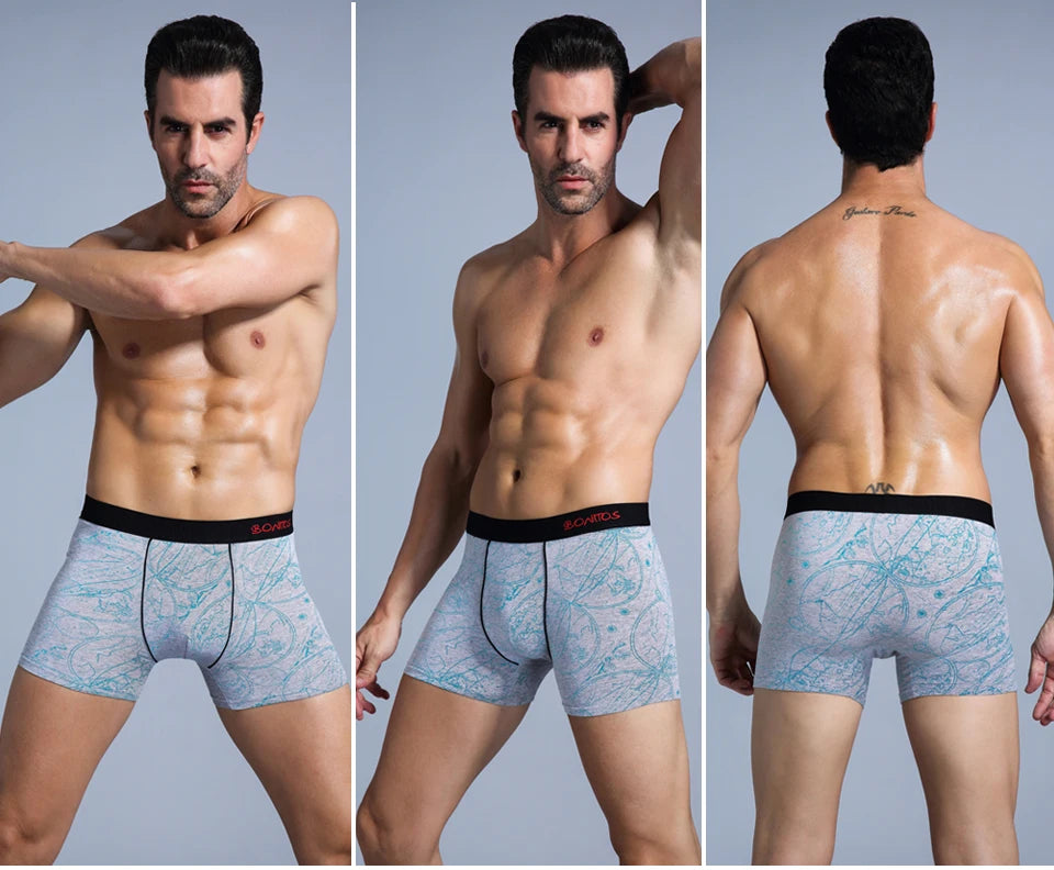 5Pcs Men's Panties Cotton Boxer Sexy Man Boxers Underwear Shorts Lots Male Boxershorts Set Family Underpants Brands
