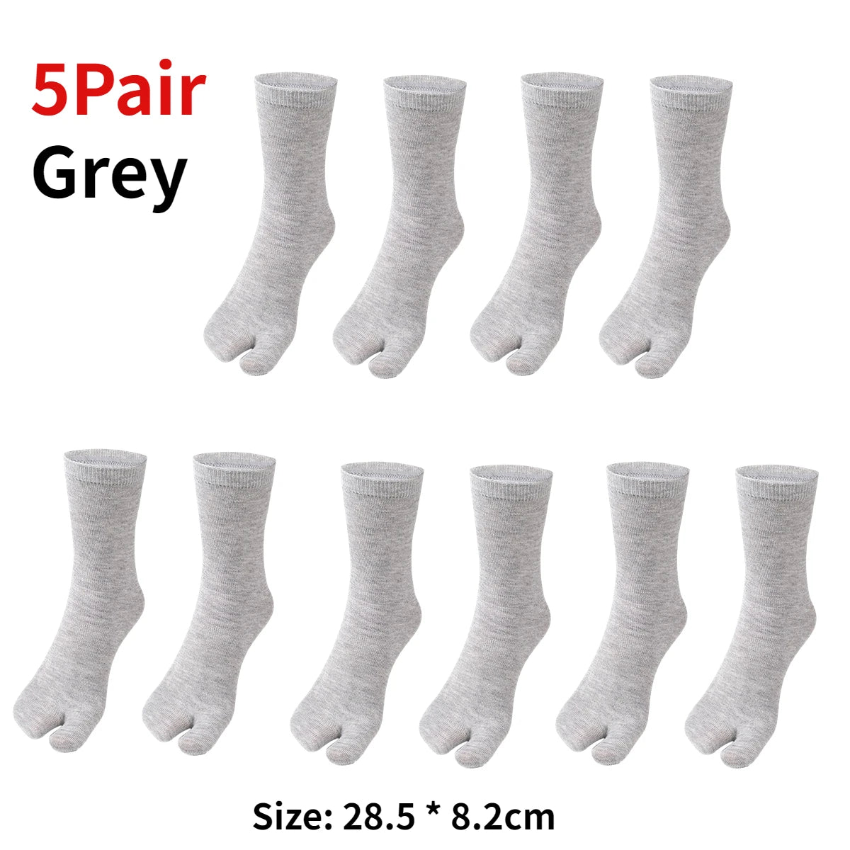 1-5Pair Japanese Style Two Finger Socks Unisex Clog Socks Polyester Toe Separation Socks Kimono Flip Flop Sandal Split Toe Sock