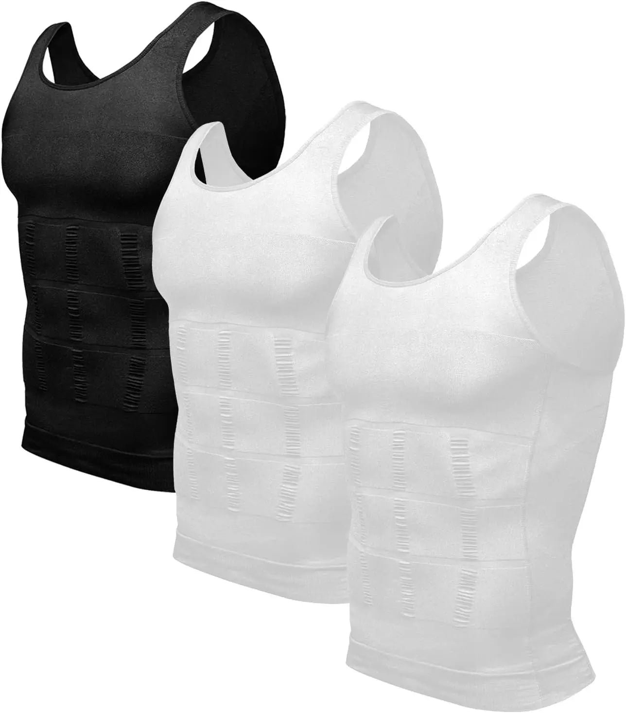Mens Slimming Body Shaper Vest Shirt Abs Abdomen Slim Gym Workout Tummy Control Compression Tank Top Sleeveless Shapewear