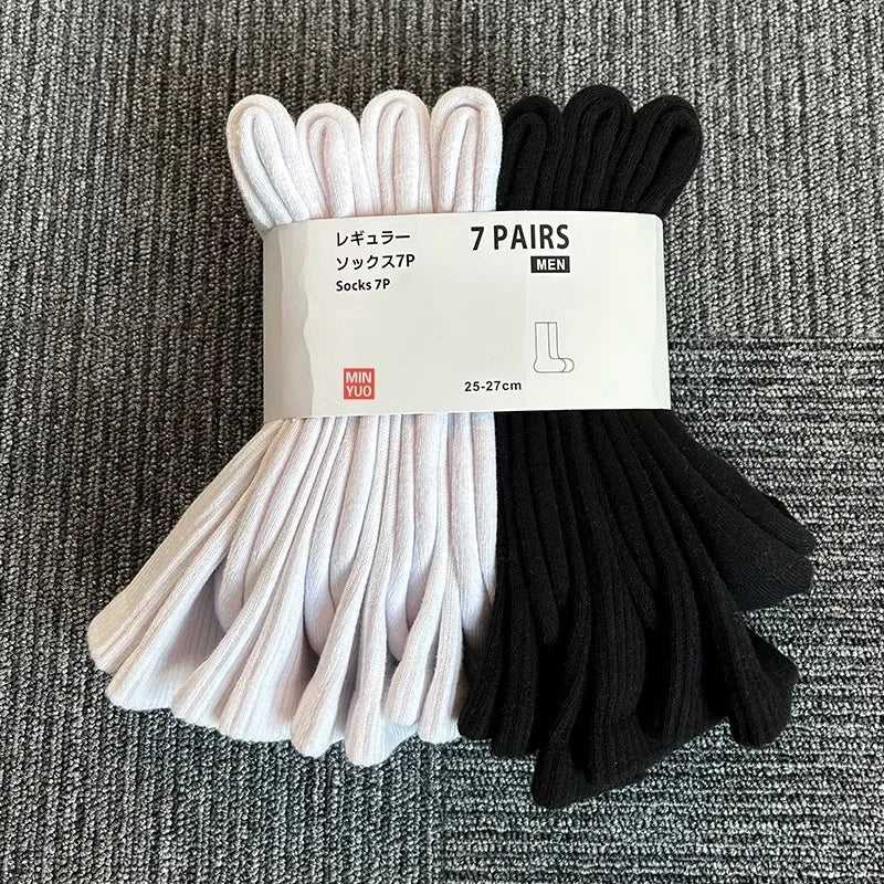 Thickened Cotton Sports Socks For Men Mid-Calf Basketball Stockings Sweat Absorbent Anti-Odor Running Socks Pure Cotton Towel Bo