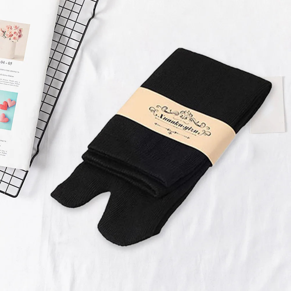 1-5Pair Japanese Style Two Finger Socks Unisex Clog Socks Polyester Toe Separation Socks Kimono Flip Flop Sandal Split Toe Sock