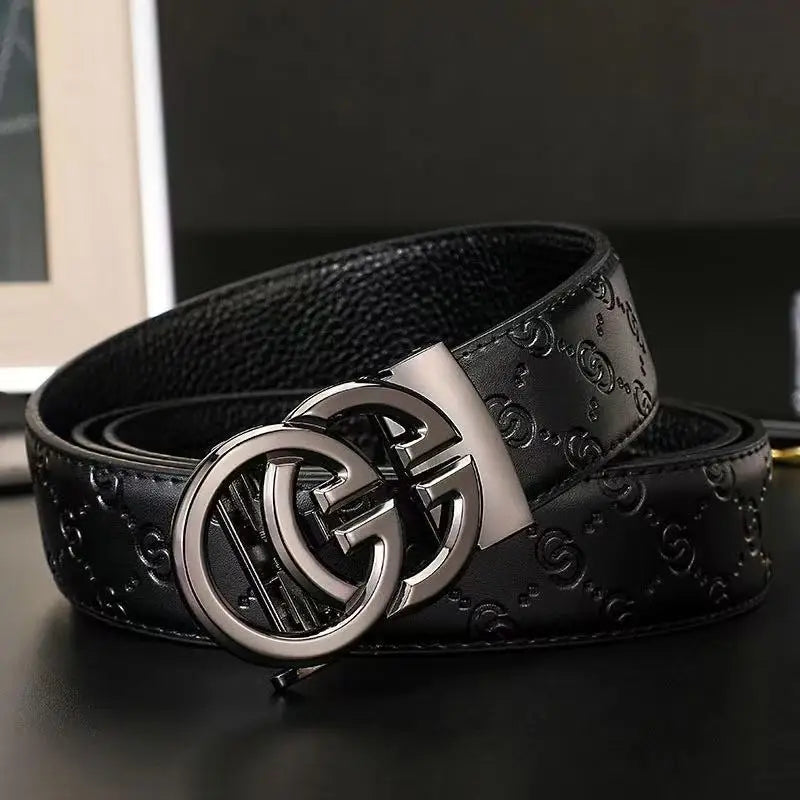 Luxury Belt High Quality Genuine Leather Belt, Automatic Buckle Belt Men's Business Belt Casual Fashion Designer Belt for Men