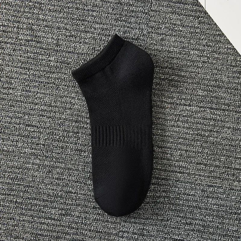 Thickened Cotton Sports Socks For Men Mid-Calf Basketball Stockings Sweat Absorbent Anti-Odor Running Socks Pure Cotton Towel Bo