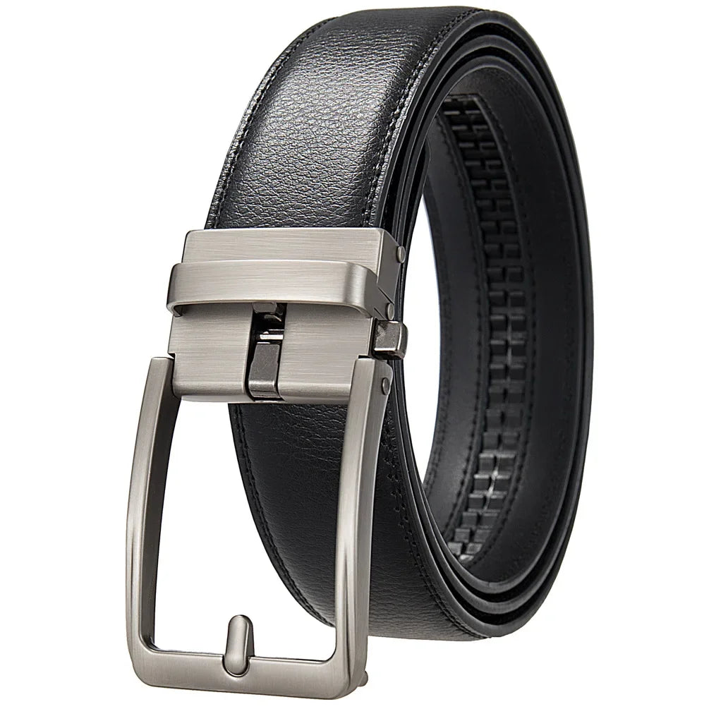 OYIFAN Men's Belt Genuine leather belt Man's high quality luxury business automatic belt Adjustable designer belt for men