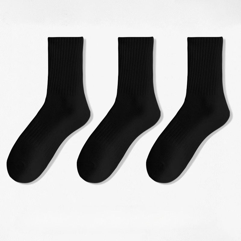 1/5Pairs New Men Cotton New Style White Socks Men Soft Breathable Sports Long Socks Summer Winter for Male Socks Plus Size