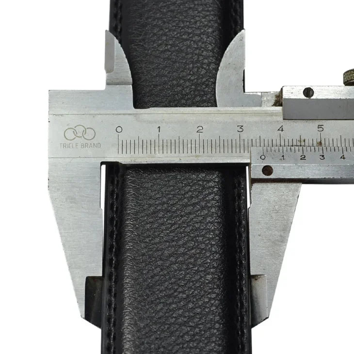 Plus Large Size 130 140 150 160 170cm Men's Leather Belts Fashion Automatic Buckle Cowskin Belt Luxury Designer 3.5cm Width