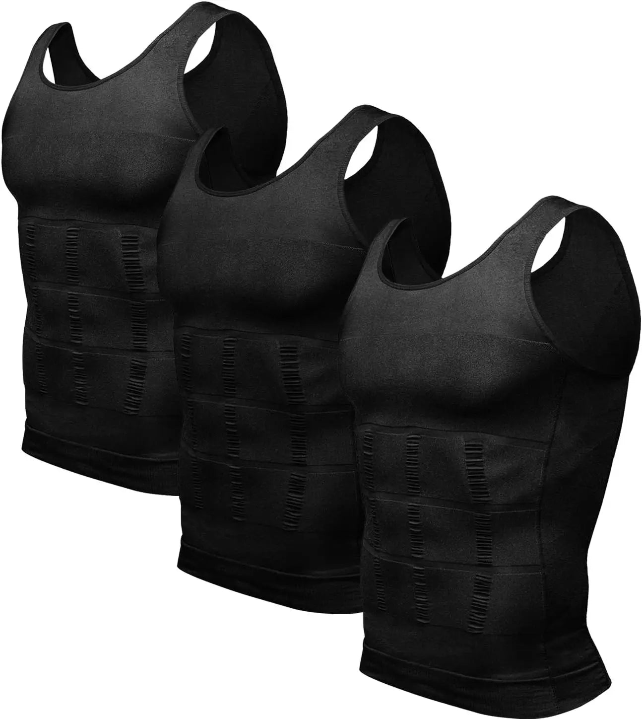 Mens Slimming Body Shaper Vest Shirt Abs Abdomen Slim Gym Workout Tummy Control Compression Tank Top Sleeveless Shapewear