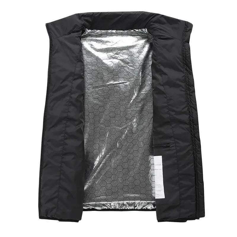 17 Zone Heating Vest Men's USB Infrared Thermal Jacket Smart Heating Clothes New Winter Cold-proof Thick Sleeveless Coat Hiking